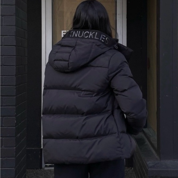 🫎 MOOSE KNUCKLES Women's Black Puffer Winter Jacket with Hood - M - Picture 3 of 11